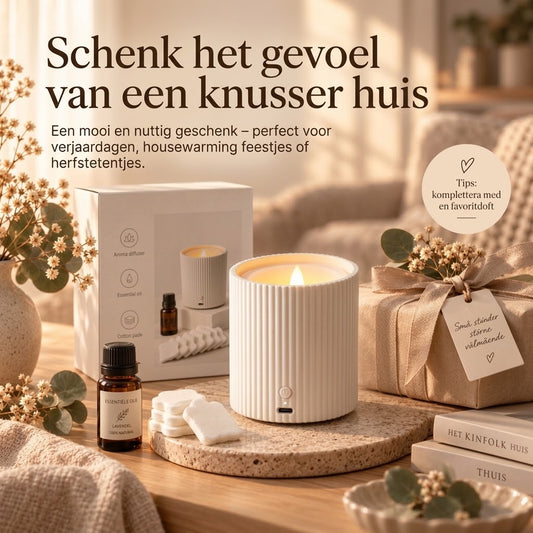 Oplaadbare geurverspreider met LED verlichting
