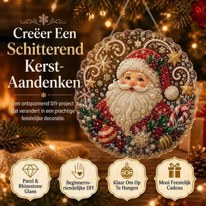 DIY diamantkunst kersthangers met kralen