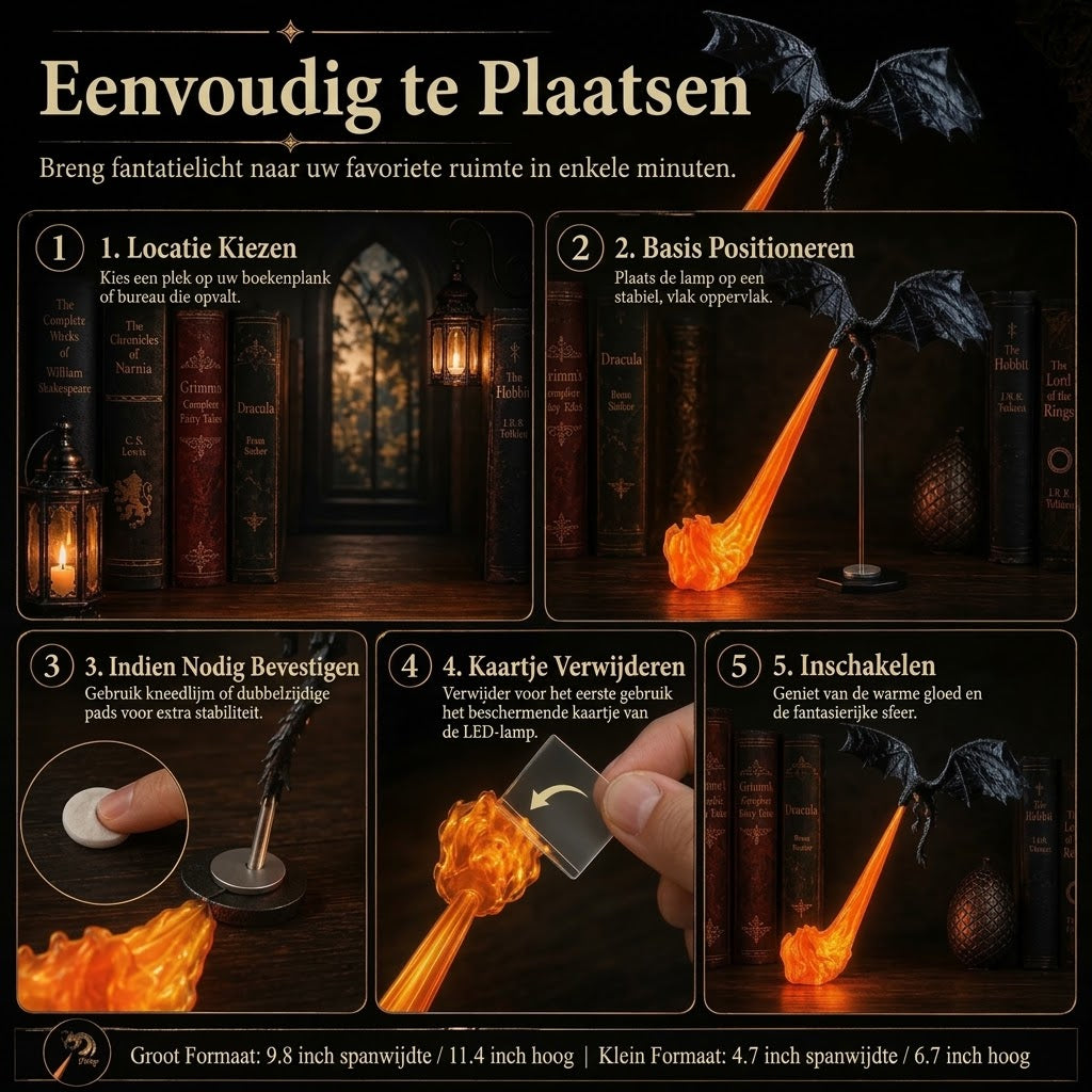 DrakMagi sfeerlamp voor fantasy liefhebbers