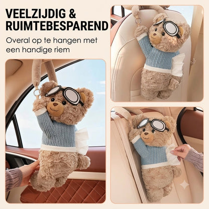 Pluche Beren Tissuehouder voor Auto