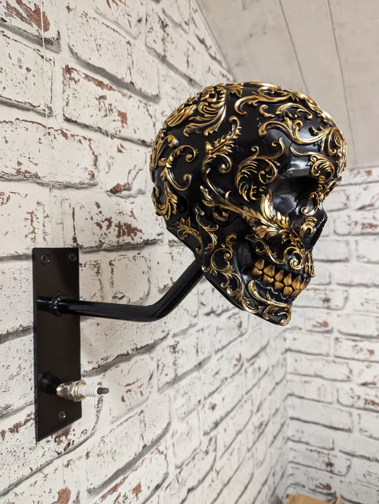 SkullRack Wandhouder voor Motorhelm en Jas