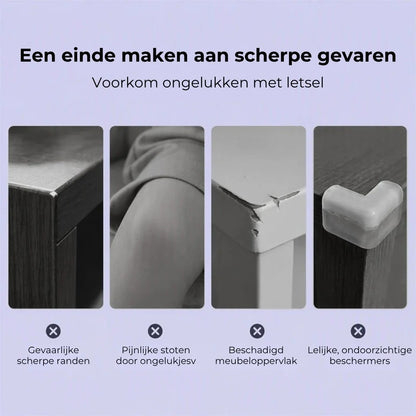 Transparante hoekbeschermers voor meubels set van 20