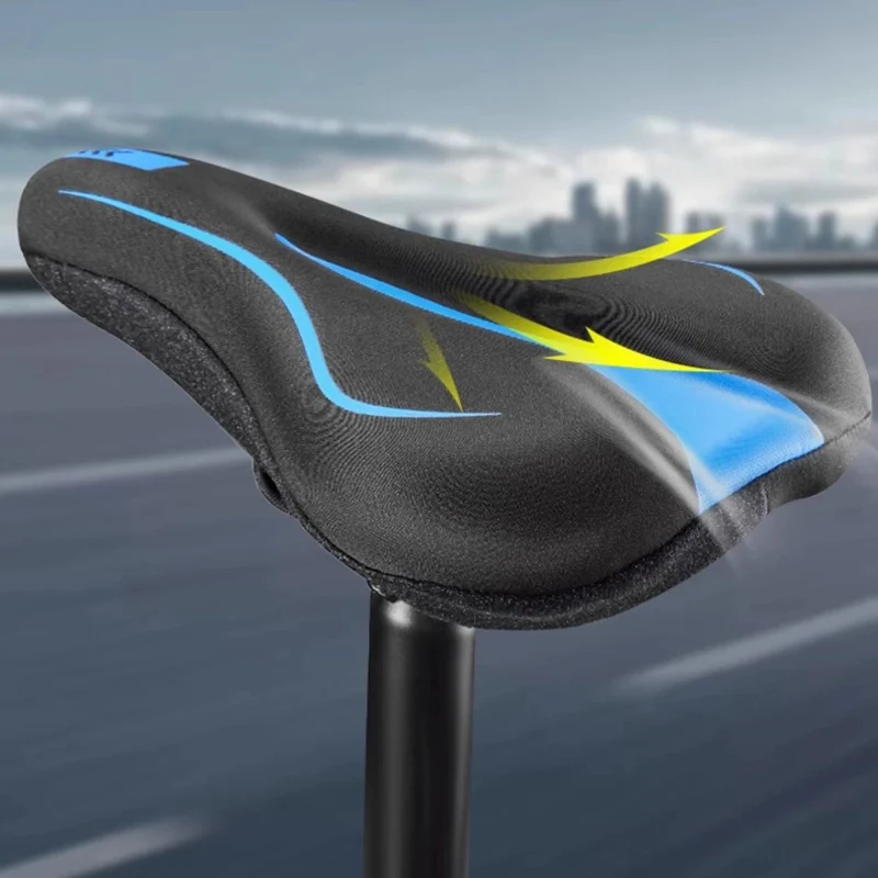 Elastische siliconen fietszadelhoes met zachte voering