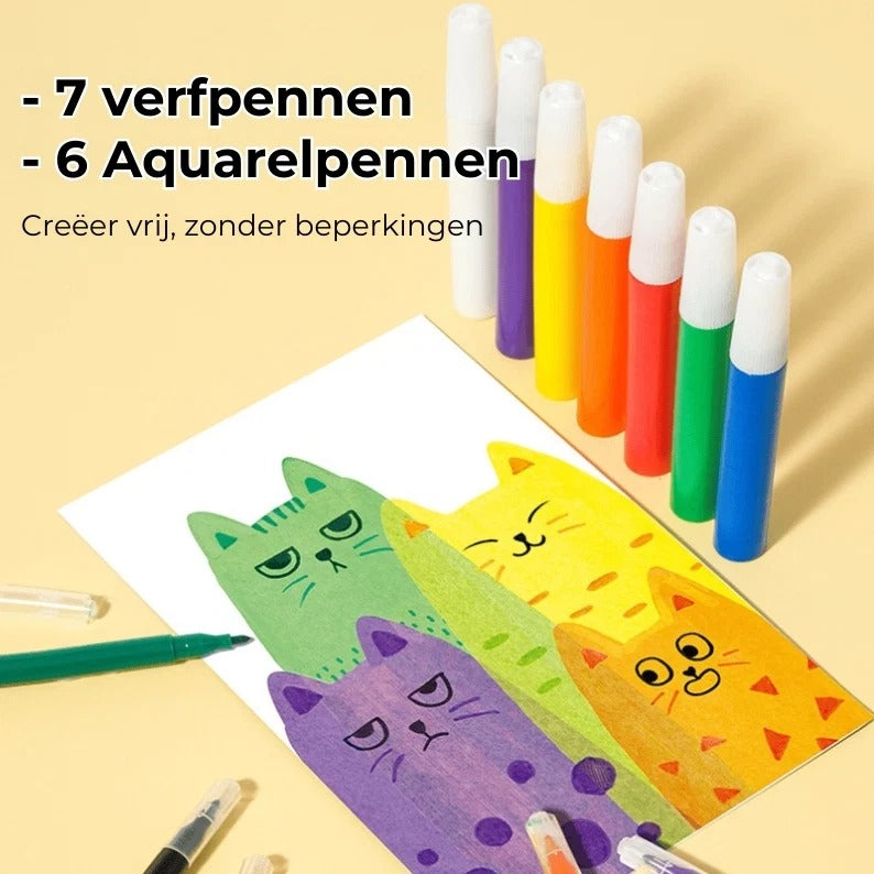 DIY regenboog krasplaten set van 35