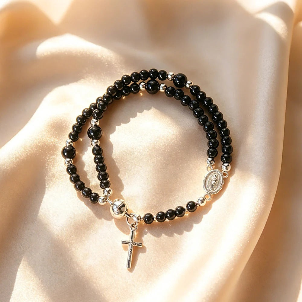 Religieuze rozenkrans armband