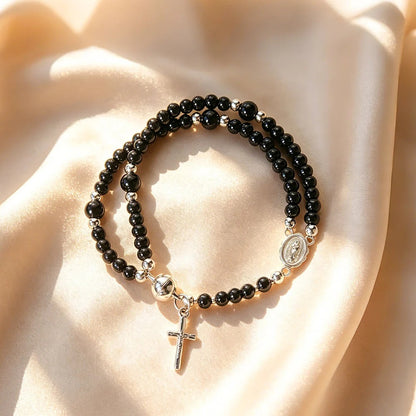 Religieuze rozenkrans armband