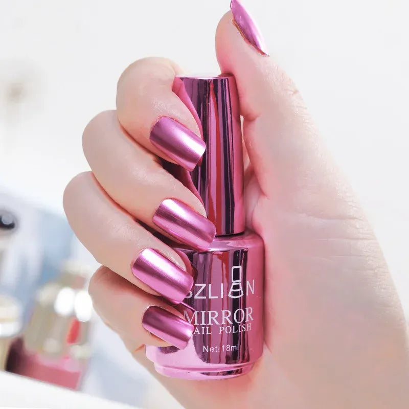 Metallic spiegel nagellak op waterbasis