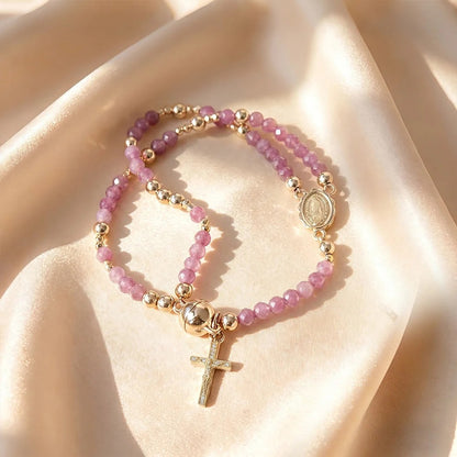 Religieuze rozenkrans armband