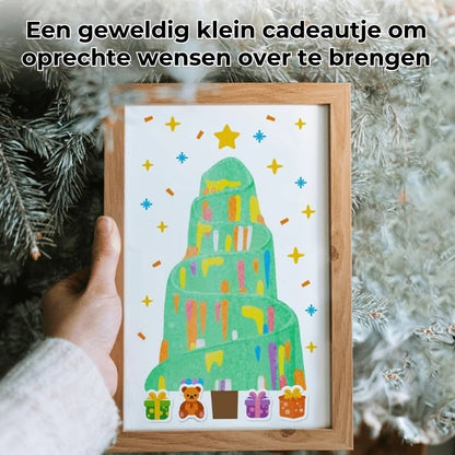 DIY regenboog krasplaten set van 35