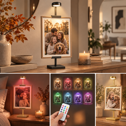 Lijststandaard met LED verlichting voor foto en schilderij