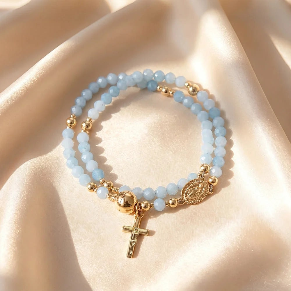 Religieuze rozenkrans armband
