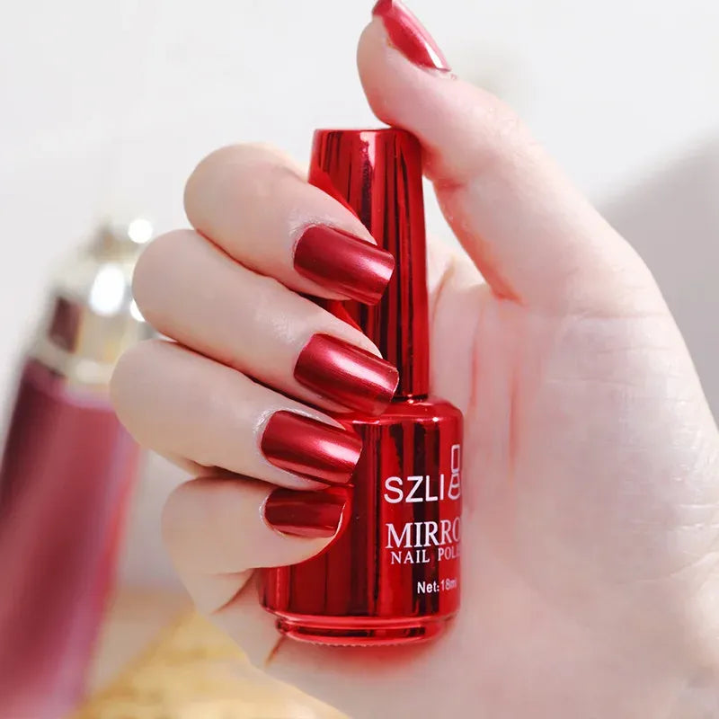 Metallic spiegel nagellak op waterbasis