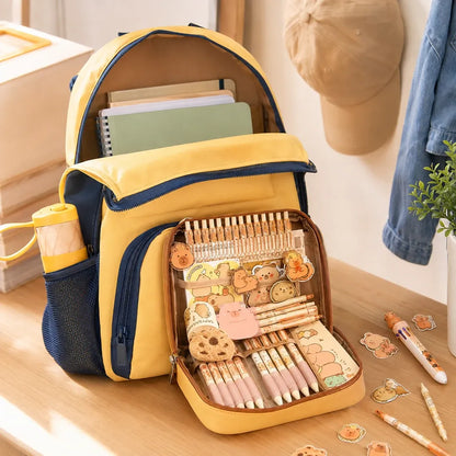 Capibara organizer schoolset 50 delen