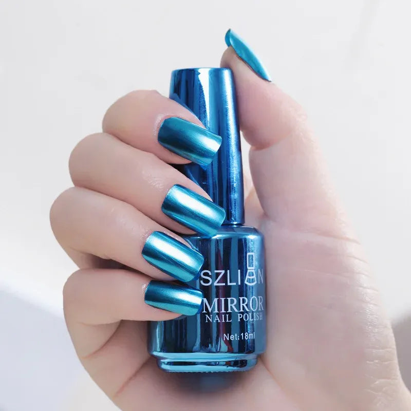 Metallic spiegel nagellak op waterbasis