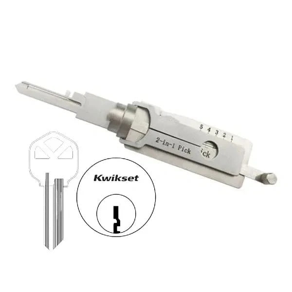 Roestvrijstalen lockpick en sleuteldecoder