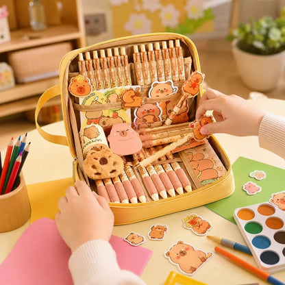Capibara organizer schoolset 50 delen