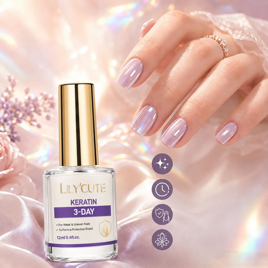 Lila spiegelglans nagelversterker