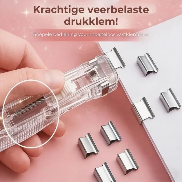 Bindclipmachine met 50 Clips
