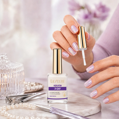 Lila spiegelglans nagelversterker