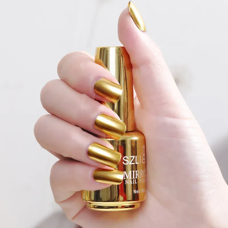 Metallic spiegel nagellak op waterbasis