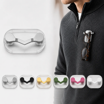 Magnetische brilhouder voor kleding
