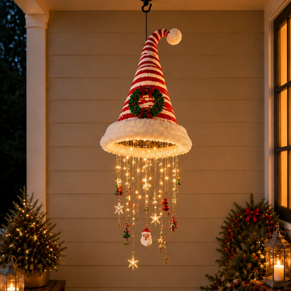 LED kerstmuts kroonluchter voor kerstdecoratie