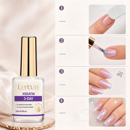 Lila spiegelglans nagelversterker
