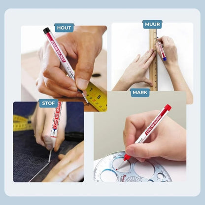 Diepgat markeerstift met lange punt