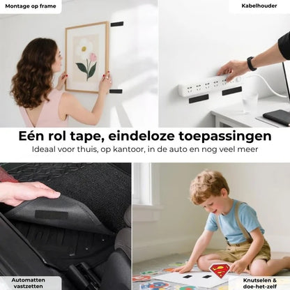 Extra sterke dubbelzijdige klittenbandstroken 40 stuks 20 paar