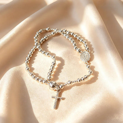 Religieuze rozenkrans armband