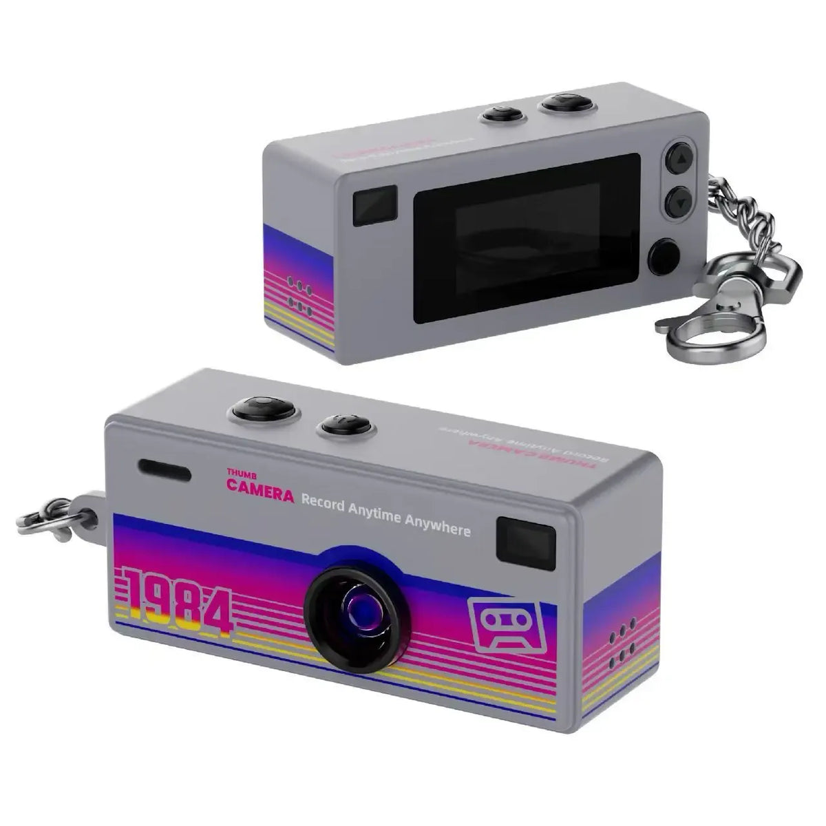 Retro mini camera sleutelhanger met 1080p HD opnames