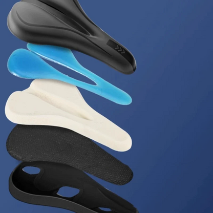 Elastische siliconen fietszadelhoes met zachte voering
