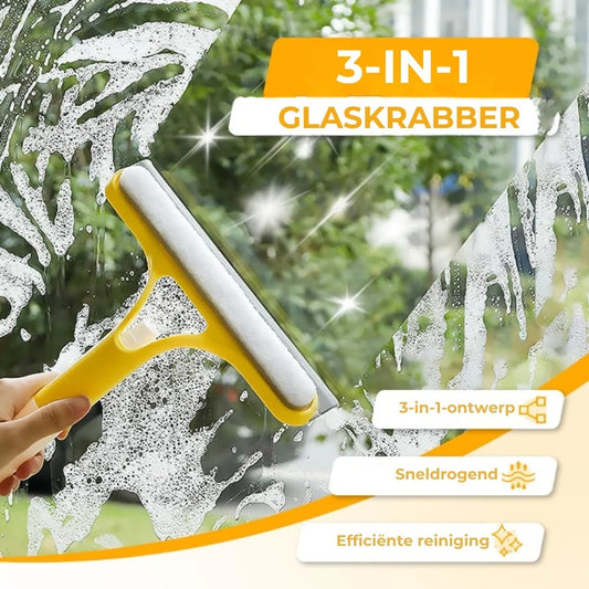 3 in 1 ruitenreiniger met spuitfles