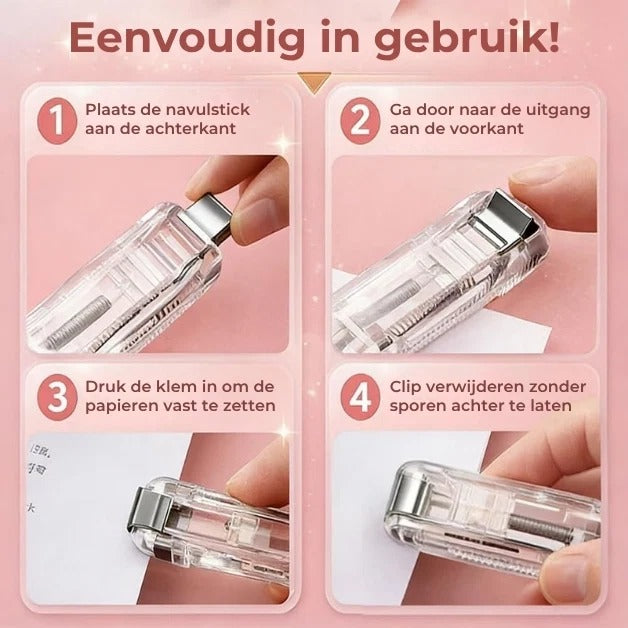 Bindclipmachine met 50 Clips