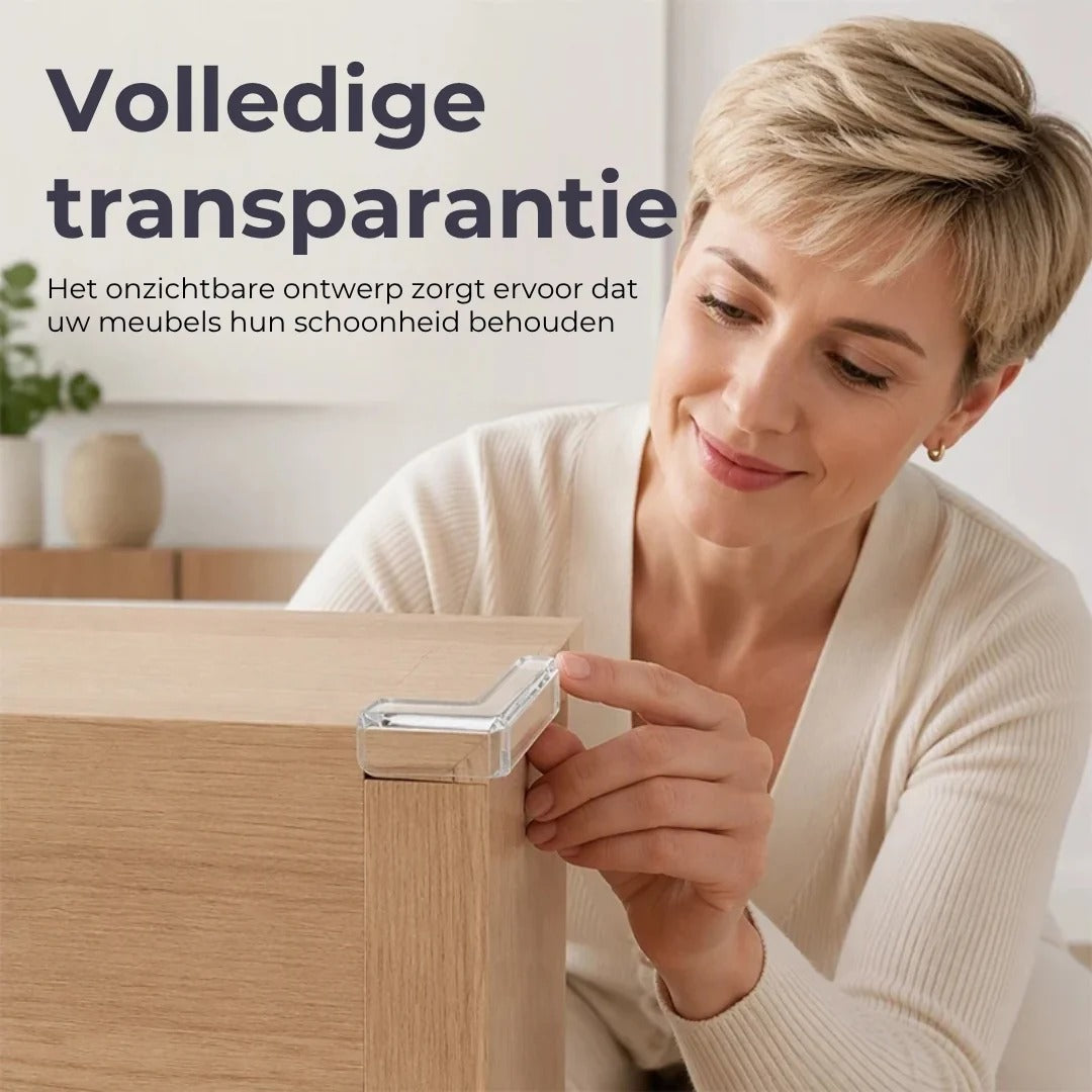 Transparante hoekbeschermers voor meubels set van 20