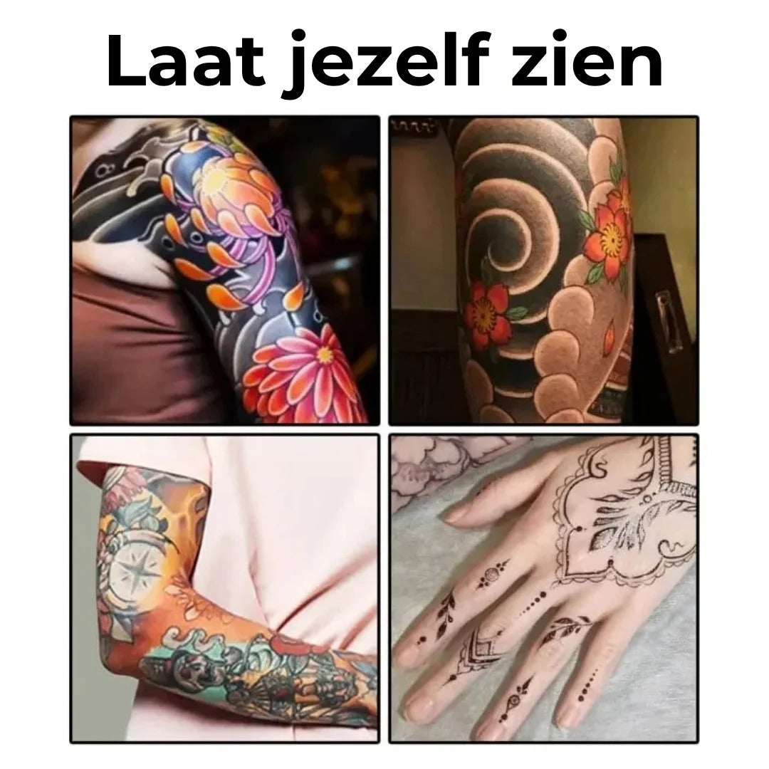Tijdelijke tattoo pennenset met sjablonen