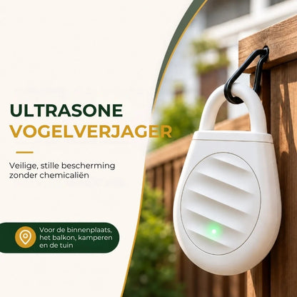 Ultrasone vogelverjager voor tuin en balkon