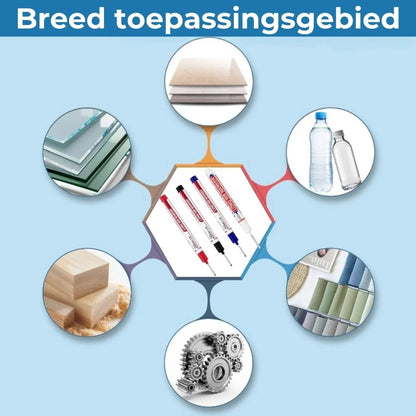 Diepgat markeerstift met lange punt