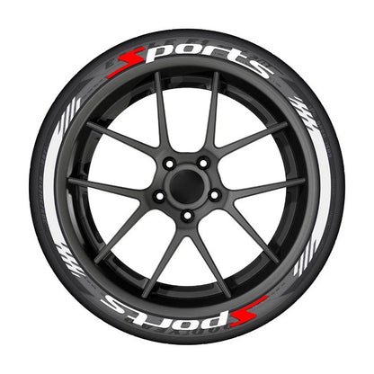 3D velgstickers voor 4 velgen set van 8