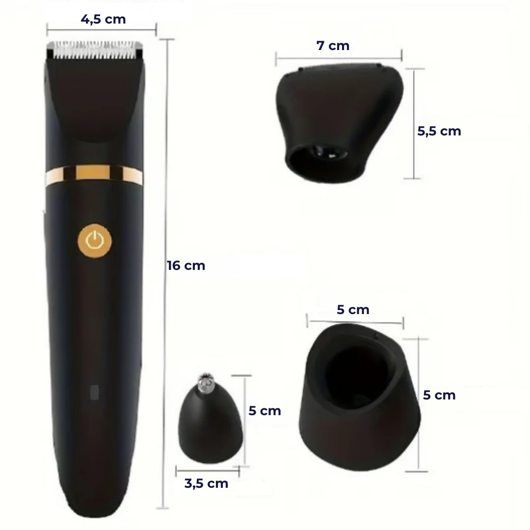 3 in 1 elektrische bodytrimmer voor mannen
