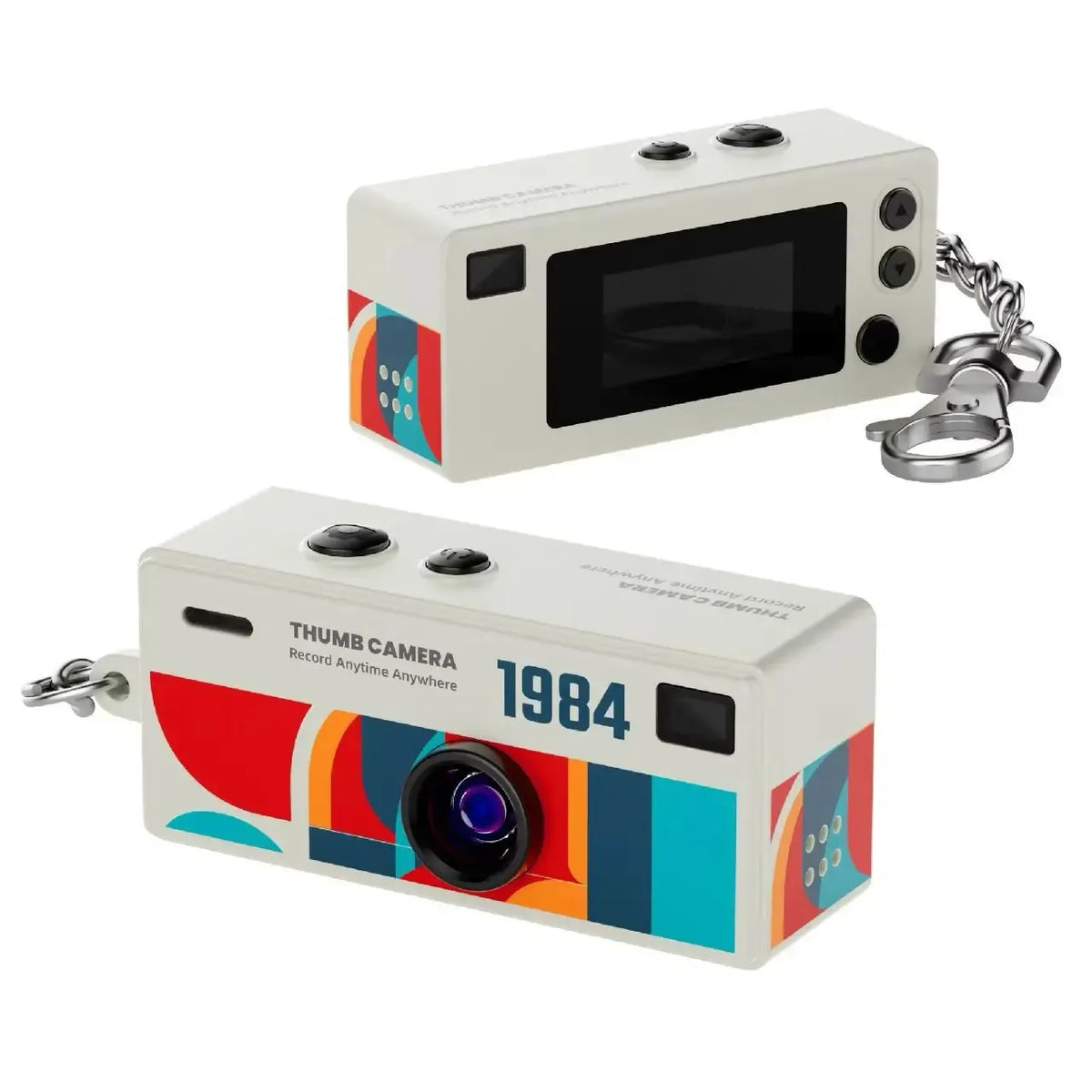 Retro mini camera sleutelhanger met 1080p HD opnames
