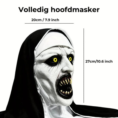 Horror nonnenmasker voor Halloween