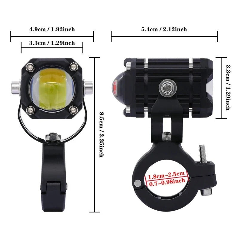 LED Fietslicht met Dubbele Lichtstraal