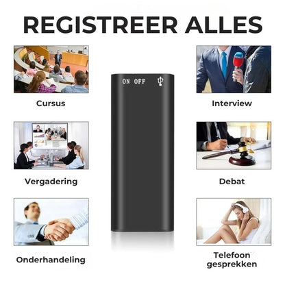 Mini Stemrecorder met Geluidsdetectie