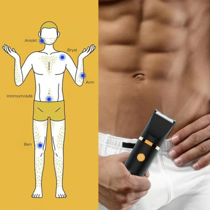 3 in 1 elektrische bodytrimmer voor mannen