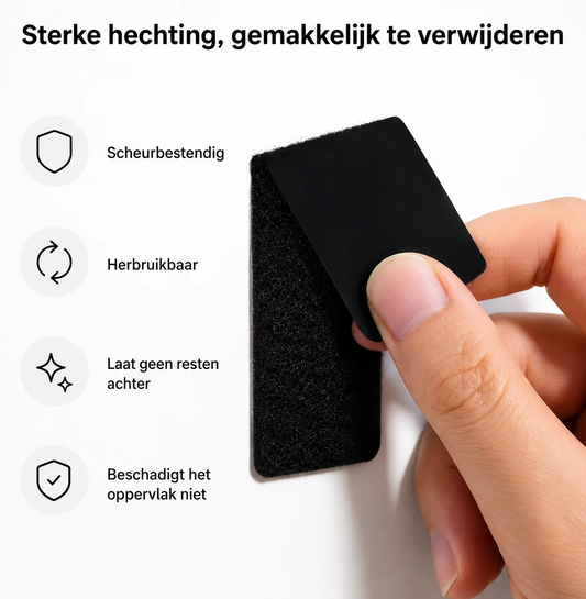 Extra sterke dubbelzijdige klittenbandstroken 40 stuks 20 paar