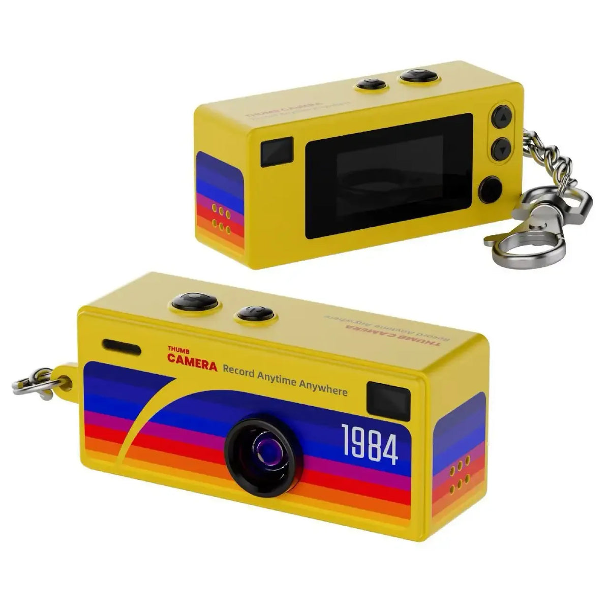Retro mini camera sleutelhanger met 1080p HD opnames