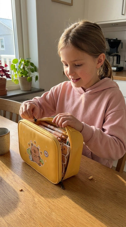 Capibara organizer schoolset 50 delen