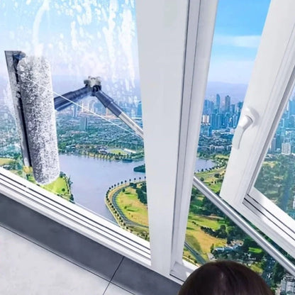 Telescopische raamwisser voor hoge ramen