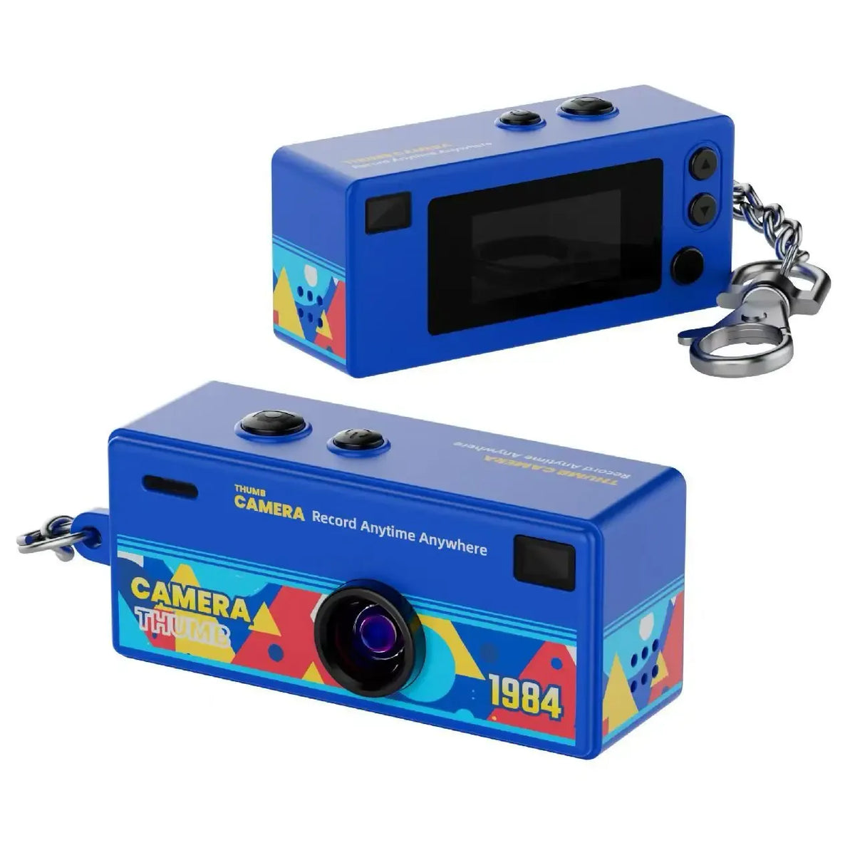 Retro mini camera sleutelhanger met 1080p HD opnames